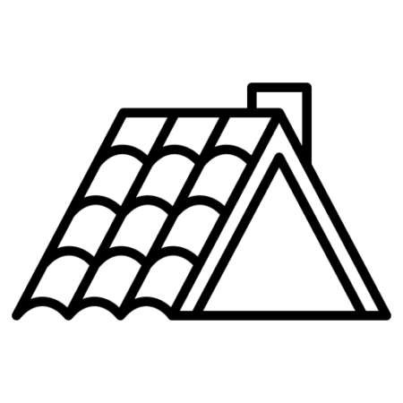 New roof installation icon