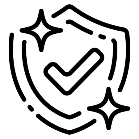 Roofing warranty protection icon